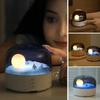 YZYOE LED Crescent Music Atmosphere Stereo Decorative Gift for Friends and Lamp, Tri-color Adjustable, Light, Family.