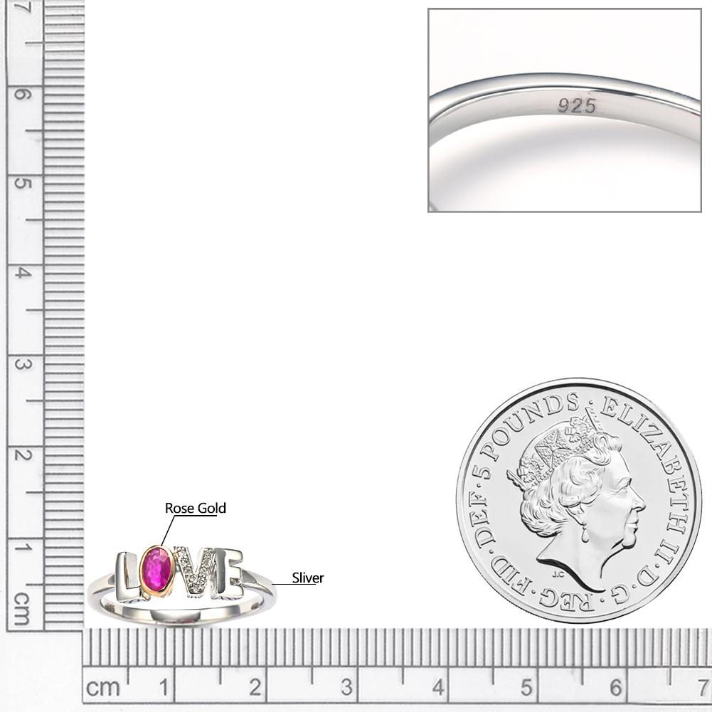 GZ ZONGFA Оригинальные 925 пробы стерлингового серебра LOVE кольца для женщин роскошные натуральные рубины бриллианты 0,3 карата драгоценные камни 10 карат розовое золото ювелирные изделия