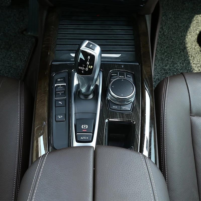 ABS центральная панель переключения передач автомобиля крышка рамки наклейки подходят для BMW X5 X6 F15 F16 2014-Авто интерьер