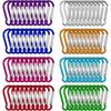 2/5/10/15PCS Spring Clasp Hook Aluminum Alloy Carabiner Spring Snap Clip Hooks Keychain Climbing Carabiner For Key Camping Tools