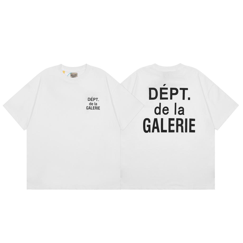 Cross-border European and American trendy brands Gallery dept logo printed short-sleeved T-shirt men's and women's American high street half-sleeves