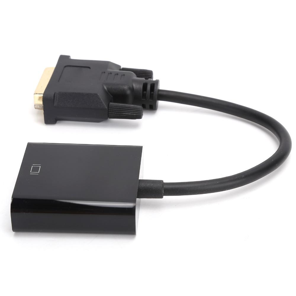 DVI 24+1 на VGA DVI-D на VGA Адаптер Штекер и Играй Кабель-конвертер для Настольного Компьютера Планшета