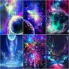 5D DIY Diamond Painting Space Full Round Diamond Embroidery Universe Scenery Rhinestone Pictures Home Decor