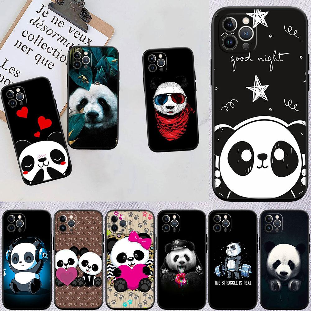PP16 Мультяшный чехол-панда для Samsung Galaxy A11 A12 A13 A15 A52S A53 A55 A56 A70 A71 A72 A73 F06 F16 F56 S10 Plus S10e