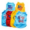 New, Independence Day Dog Clothing, Puppy Summer Vest T-shirt, Thin, Breathable