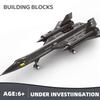 SR-71 Blackbird Разведывательный Самолет ВВС США Модель Истребителя Конструктор Игрушка Детские Конструкторы Подарок 183 детали