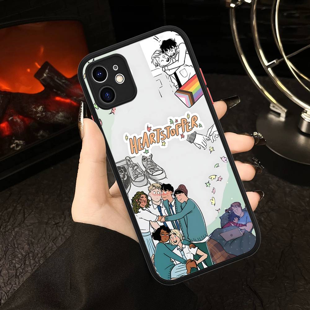 New Heartstopper Anime For IPhone 16 13 15 11 12 14 Pro Max 15 16 Plus X XS MAX Matte Phone Cover