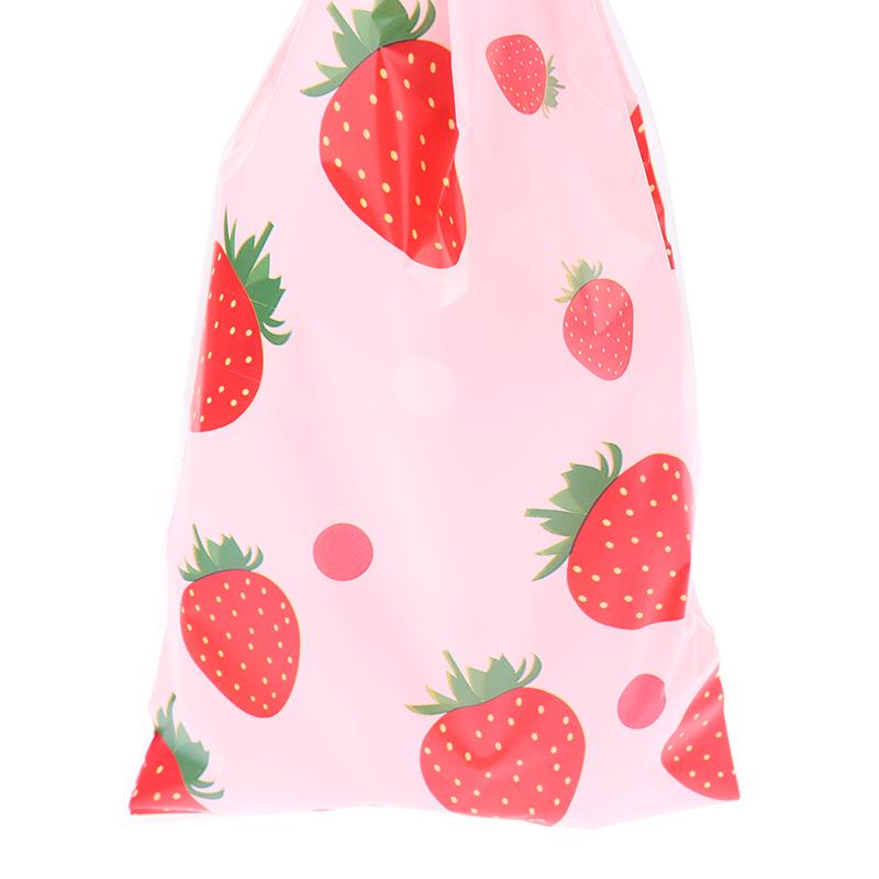 50Pcs Pink Strawberry Party Candy Gift Bags Snack Packing Bag Wedding Party Gift Bag Kids Girls Birthday Supplies Baby Shower