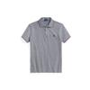 Polo SS22 Striped Detail Logo Embroidered Slim Fit Short Sleeve Polo Shirt Men Tops Gray MNPOKNI1N821833-410