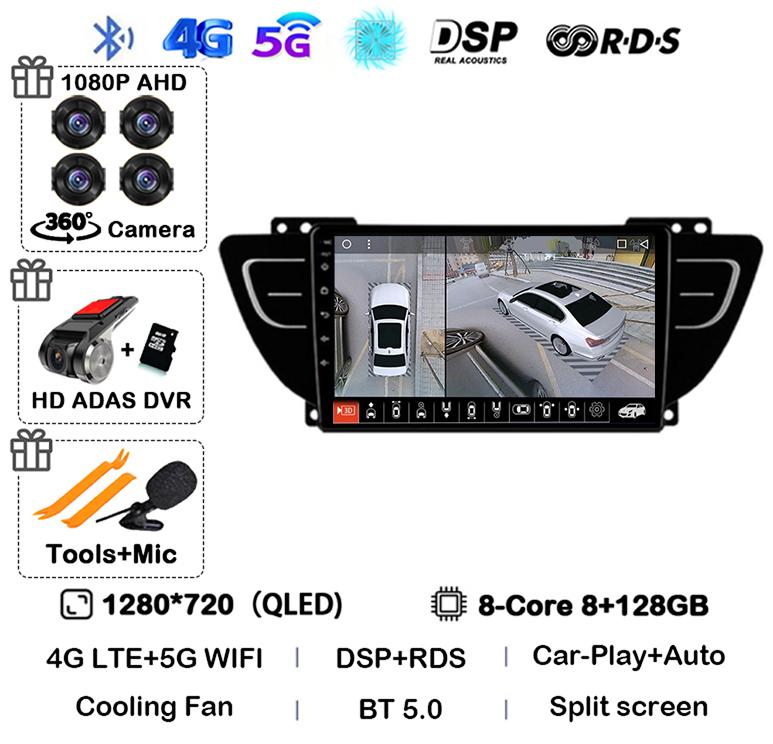 Android 14 Carplay Auto для Geely Atlas NL-3 2016 2017 2018 2019 2020 Автомобильный радиоприемник Мультимедиа Видеоплеер Навигация GPS Стерео