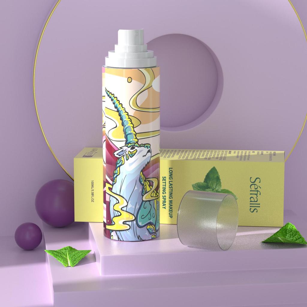 Спрей для фиксации макияжа Séfralls Long Lasting Makeup Fixing Spray 100 мл Можно использовать до и после макияжа, с легкой фиксирующей жидкостью, которая освежает