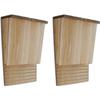 VidaXL Bat House 22 X 12 X 34 Cm Set of 2