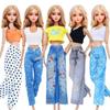 Мода 5 шт./набор Одежда для куклы для 11,5'' куклы-девочки 30 см Повседневная одежда Топы Брюки Штаны Наряд для куклы для 30 см Аксессуары Детская игрушка Подарок