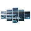 5Pcs Antarctica Ice Landscape Canvas Picture Wall Art Decor Pictures Poster HD Print 5 Panel Room Decor Abstract