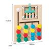 Montessori Wooden Color Matching Puzzles Preschool Learning Toys Matching Brain Teasers Logic Game for Kids 3 4 5 6 7 Years Old