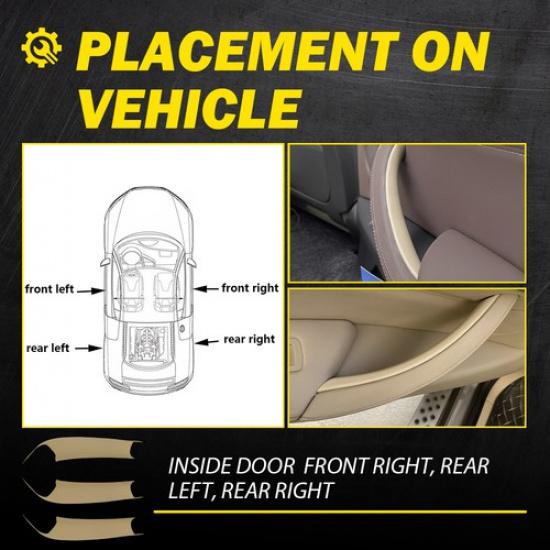 Interior Door Handle Panel Cover Pull Trim For BMW X3 X4 F25 F26 2010-2017 Beige