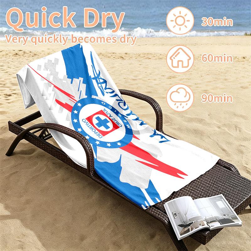 CruzAzul Beach towels also serve as bath towels summer essential a musthave for the outdoors the beach and the pool