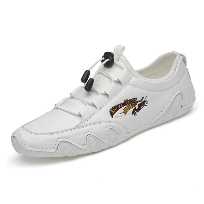 Весенние новые универсальные туфли больших размеров, спортивная уличная мужская повседневная обувь, кожаная обувь