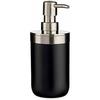 Soap Dispenser - BERILO - Silver Black - Stainless Steel - 350 Ml - Contemporary Design