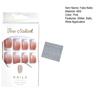 24Pcs/Set Glitter Powder Soft Nails Safe Wide Application Versatile Wearing Finished False Nails Stickers