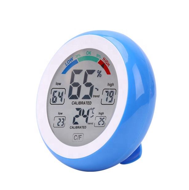 Humidity Meter Indoor Electronic Temperature Round Circular Digital Thermometer Hygrometer Table Desk Hygrothermograph
