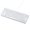 SANWA SUPPLY Wired USB Slim Keyboard No Numeric Keypad Pantograph 85 Keys Japanese 109A Layout White SKB-SL18WN