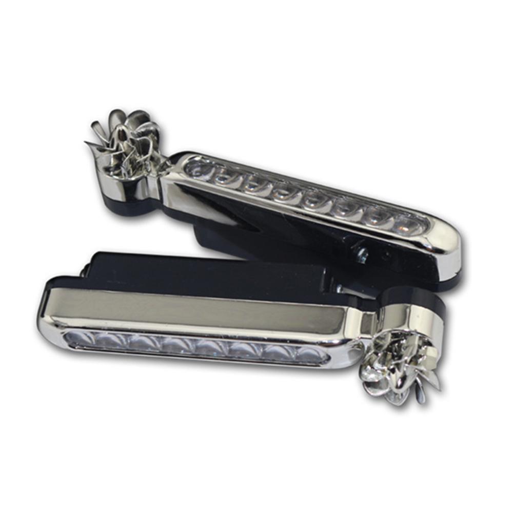 2шт автомобильные дневные ходовые огни 8 светодиодов на энергии ветра противотуманные фары авто универсальные водонепроницаемые