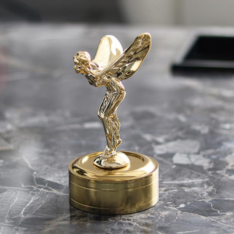 Европейская легкая роскошная шкатулка для украшений, креативная статуя летящей богини, металлические украшения, модель комнаты, спальни, туалетного столика, украшения для ангелов