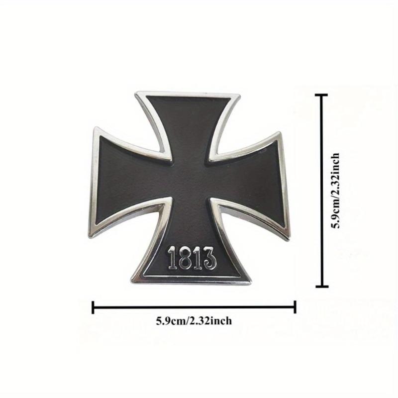 2 шт. Крест Хромированный Металл Германия 1813 Мальта Символ Добродетели Медаль Крест Эмблема Мотоцикл Автомобиль Стайлинг Значок Наклейки Декаль Авто Патч