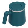 420ml Stainless Steel Coffee Cup Breakfast Cup Coffee Milk Mug for Home Office CampingGreen