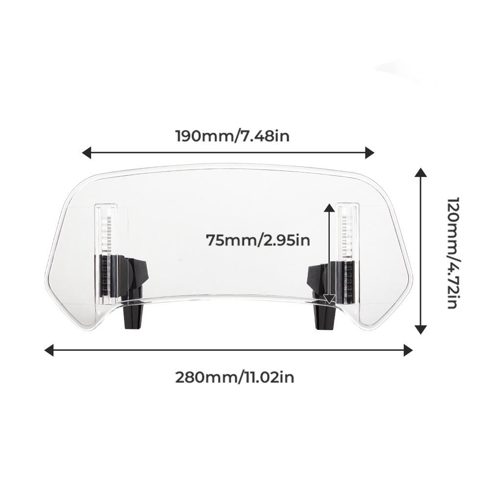 Universal Motorcycle Windshield Adjustable Angle Motorcycle Wind Screen Motorcycle