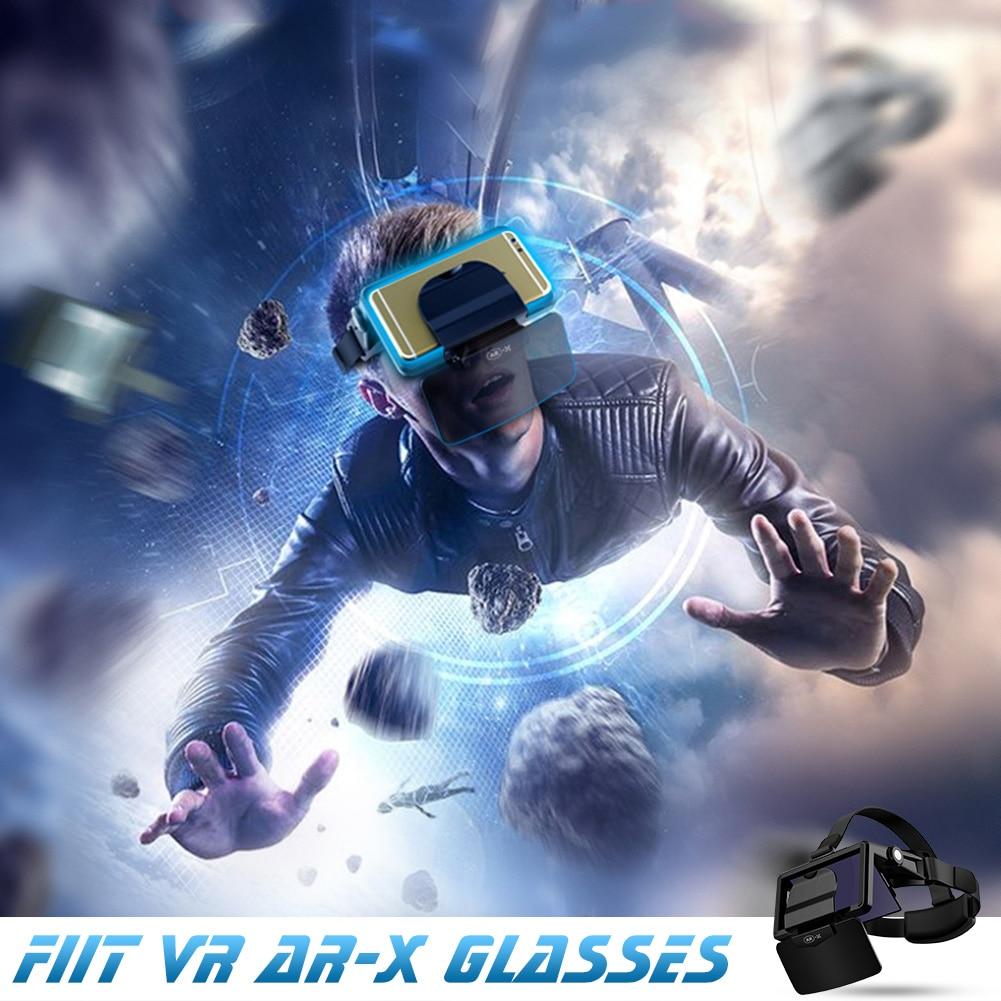 AR-очки 3D VR-наушники Дополненная виртуальная реальность 3D-очки картонные VR-гарнитуры для телефона 4,7-6,3 дюйма для VR AR-X шлема