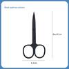 Stainless Steel Eyebrow and Nose Hair Trimmer Scissors - Pointed & Round Tip for Men’s Grooming
