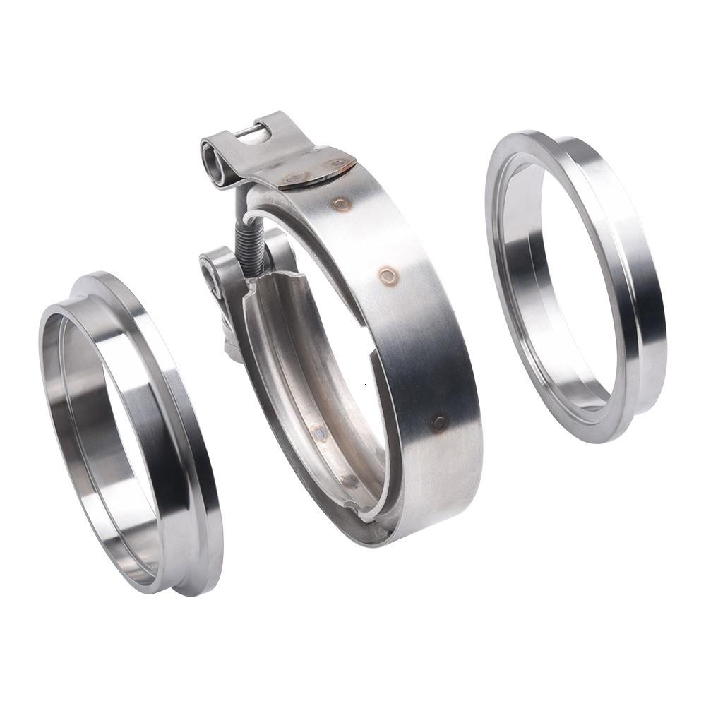 2/2.5/3/3.5/4 Inch Male/Female V-Band Clamp Flange Kit Turbo Downpipe Wastegate V-band Turbo Exhaust Pipes Car Auto Parts Accessories
