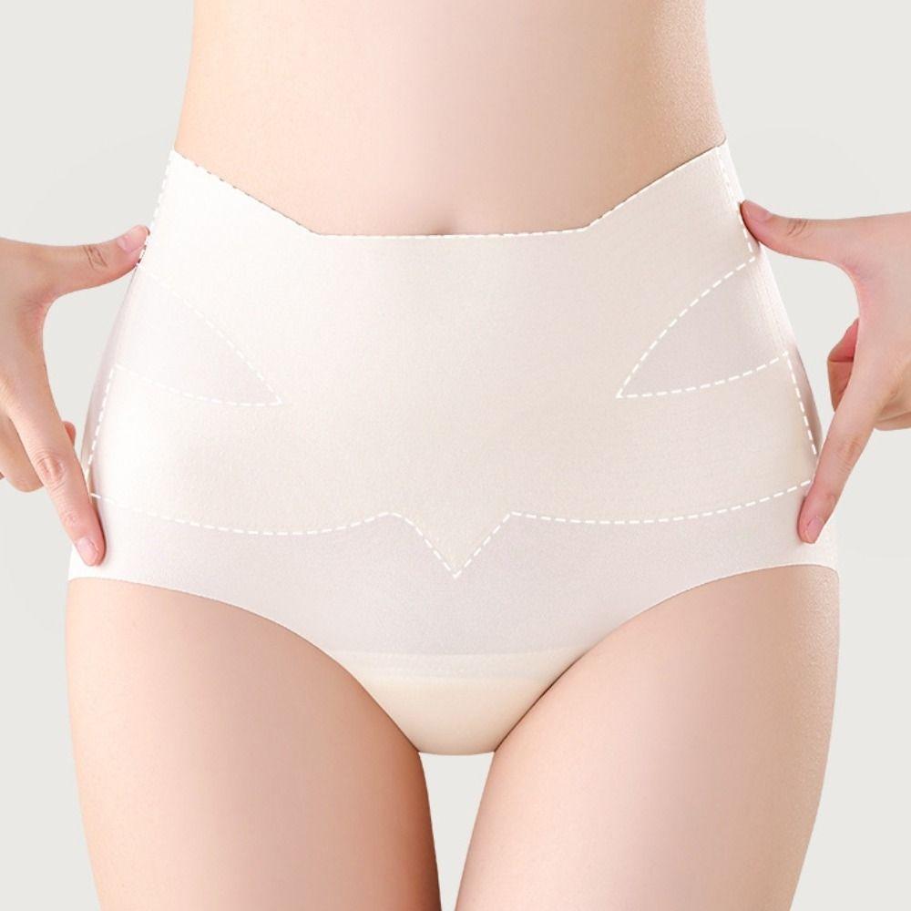 Бесшовное фитнес-невидимое нижнее белье со средней посадкой, нижнее белье для контроля живота, йога