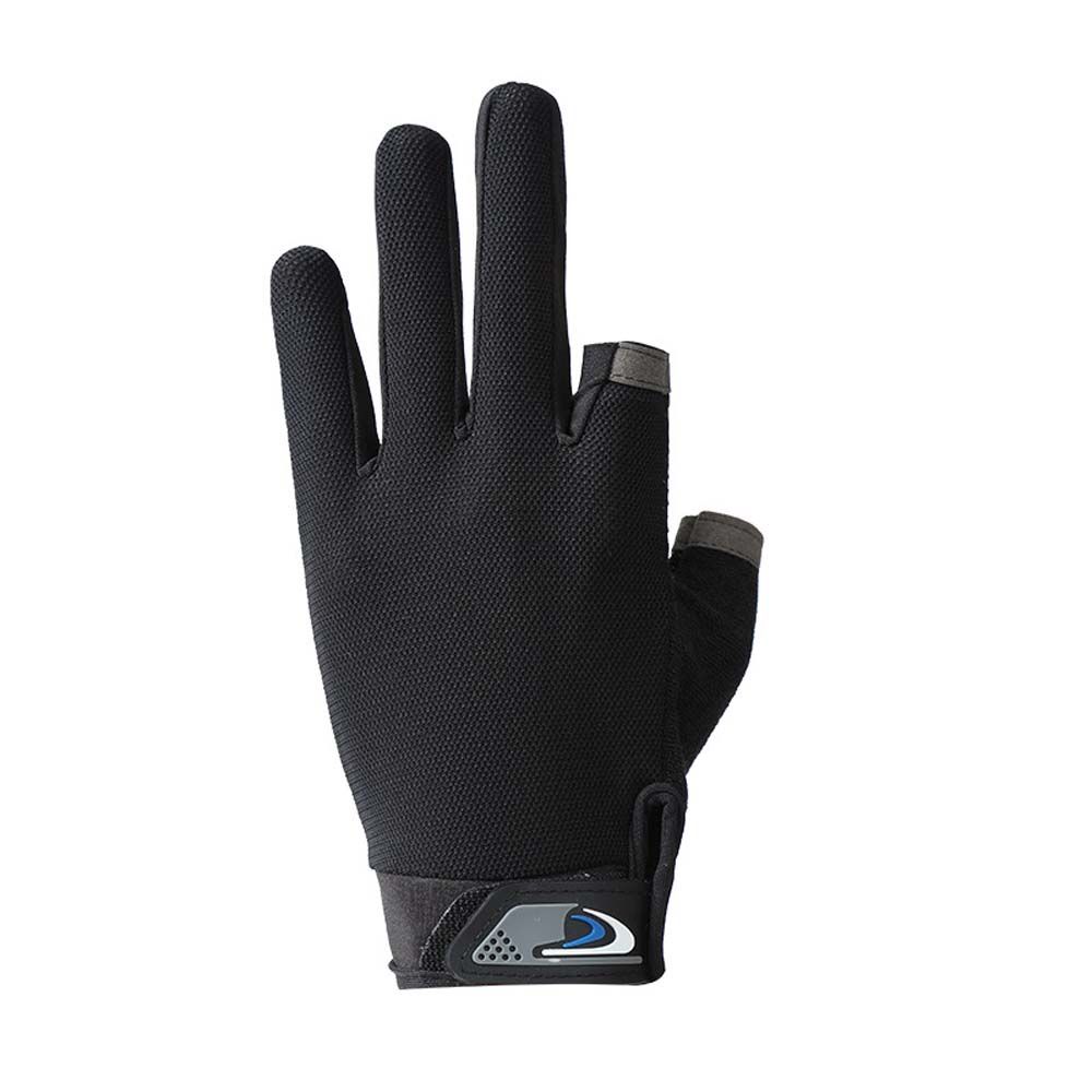 Two Fingers Cut Outdoor Anti-slip Sunscreen Men Gloves Riding Gloves Fishing Gloves Fishing Mittens