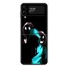 Terror Demon Smile Teeth Phone Case For Samsung Galaxy Z Flip 4 Z Flip3 5g Shell For Galaxy Z Flip Hard Cover Couqe