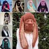 Теплая вязаная шапка для шеи, пушистая шапка с ушками животных, милая шапка-бини, шапка с длинными ушками, для косплей-вечеринки