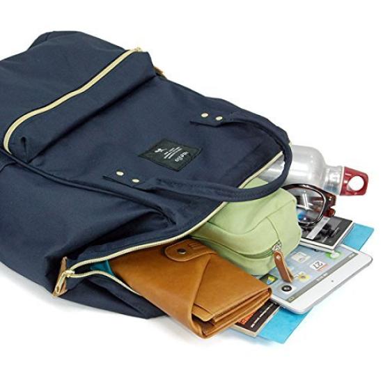 [Anello] Рюкзак большой вместимости с водоотталкивающей застежкой и застежкой, черный GU-B3013