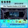 Автомобильное радио Android 14 для Toyota Avalon 4 IV XX40 2012-2018 Auto Carplay экран Automotivo Bluetooth стерео мультимедийный плеер GPS