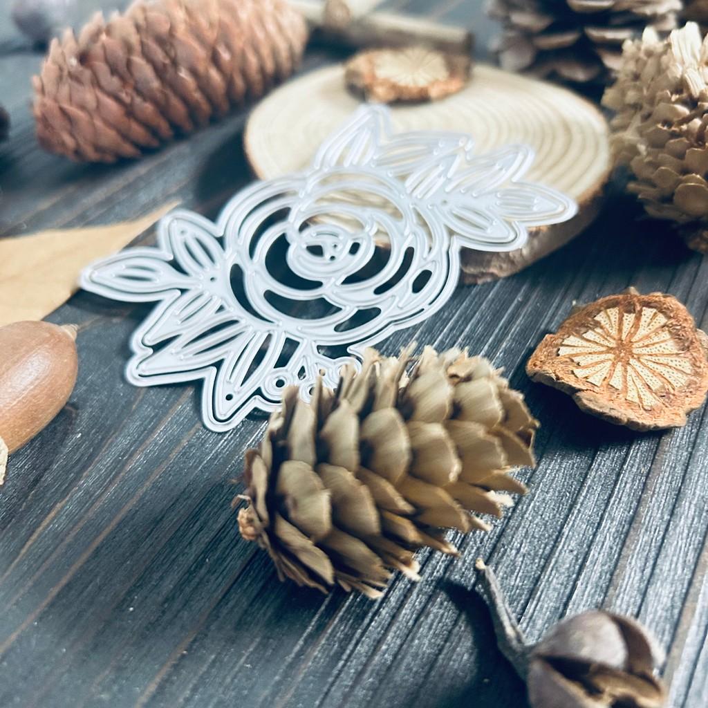 Металлические вырубные ножи для шейкера с листьями и цветами розы для DIY скрапбукинга, вырубной нож для бумаги, открыток, тиснения, декоративный крафт, высечка