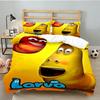 3PCS Larva Bedding Set Printed Duvet Cover Closure Includes 1 Duvet Cover & 2 Pillowcases for All Seasons Bedroom Decor