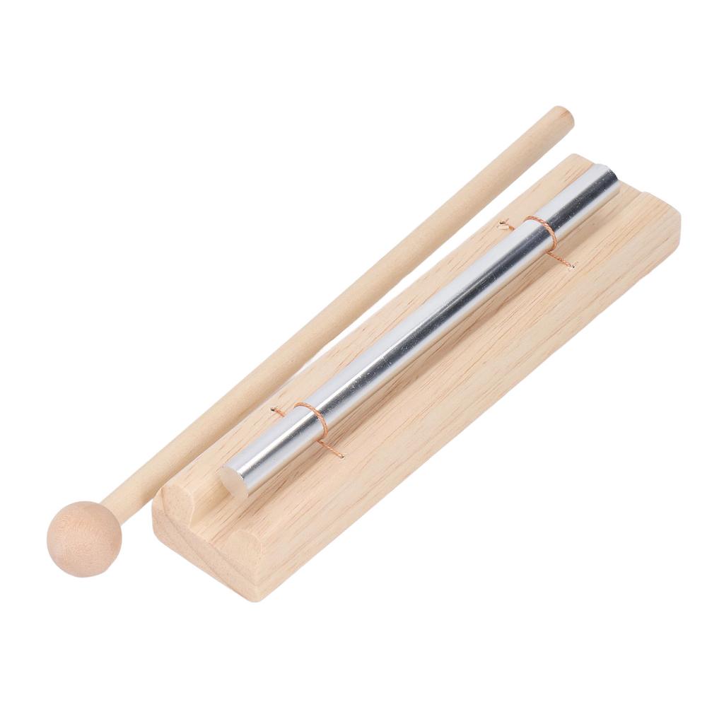 Колокольчик для медитации из алюминия и древесины бука с энергетической колокольчиком и молотком для занятий