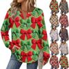 Women's Fashion Long Sleeve Christmas Loose Long Sleeve Casual Top