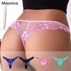 European Size New Underwear Sexy Lace Multi-color G-string Knitted Flowers Comfortable Breathable Thin Summer Thong