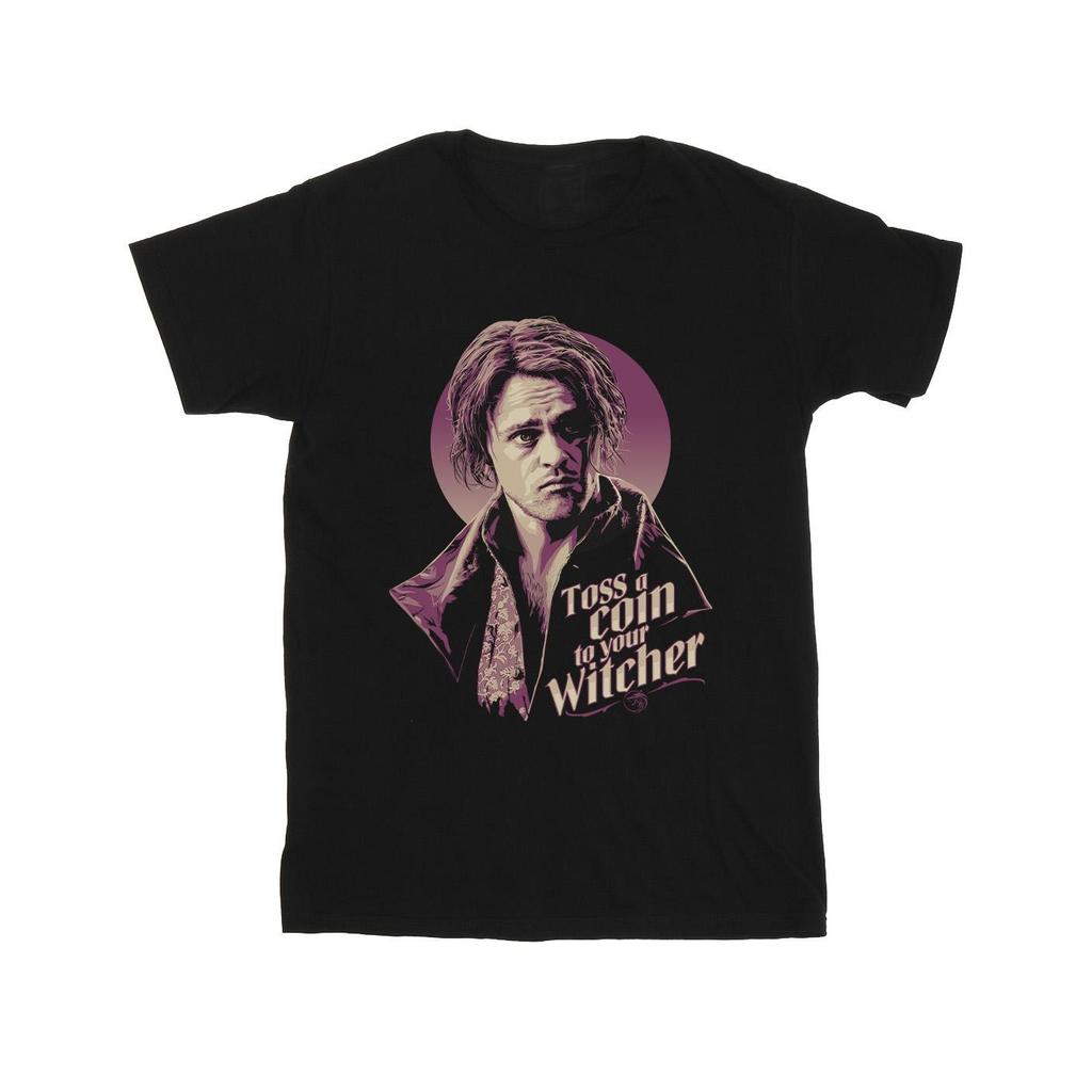 Netflix Mens The Witcher Bard Toss A Coin T-Shirt