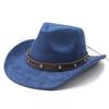 Замшевая перевернутая ковбойская шляпа Мужские и женские шляпы Мужские и женские этнические шляпы с загнутыми полями Шляпы в стиле французского джаза