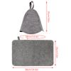 1Pcs Fashion Anti Heat Sauna Hat Thicken Wool Felt Shower Cap Quickly Towel Drying Towel Hats Sauna Bathroom Accessories
