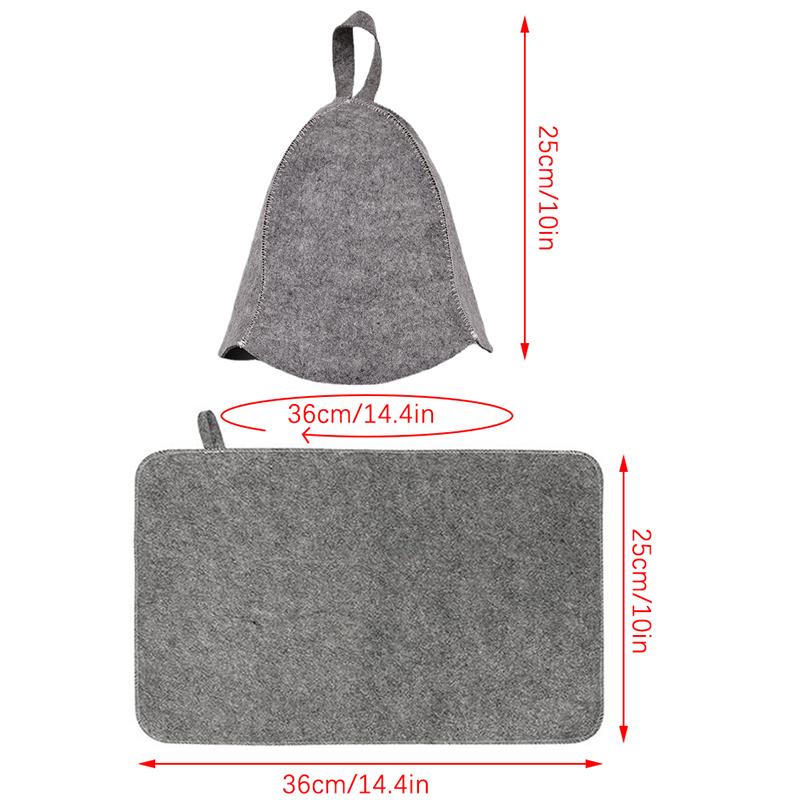 1Pcs Fashion Anti Heat Sauna Hat Thicken Wool Felt Shower Cap Quickly Towel Drying Towel Hats Sauna Bathroom Accessories