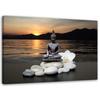 Canvas Print Buddha Zen Spa Sunset